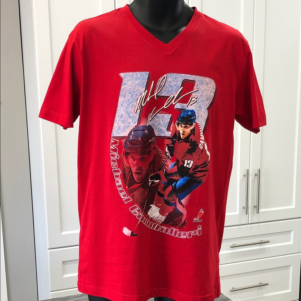NHLPA Michael Cammalleri Montreal Canadiens Red V-Neck T-Shirt | Men’s M